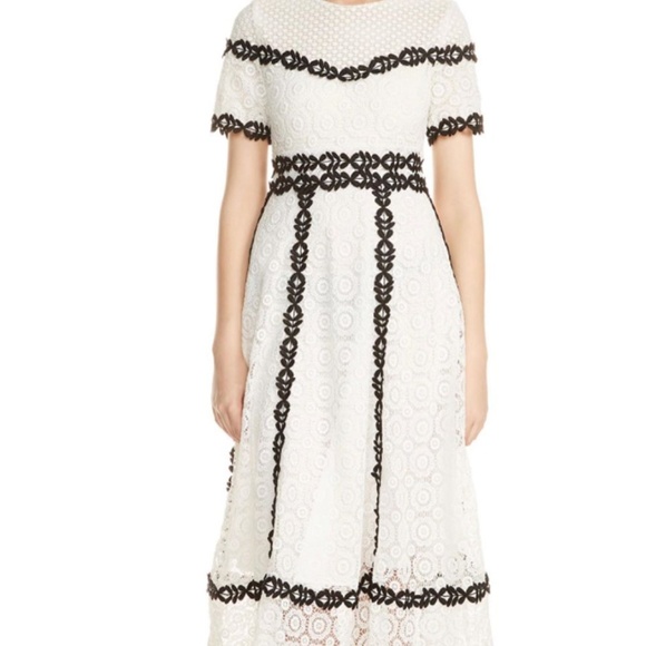 Maje Dresses & Skirts - Maje White Lace Midi Dress